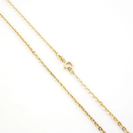 Halskedja, ankar, 50,5cm, bredd 3mm, 18k Vikt: 7 g