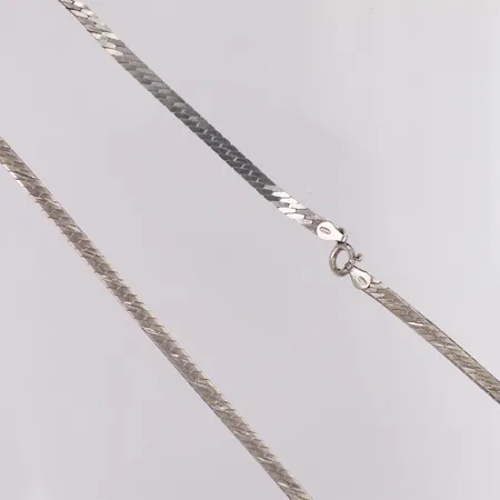 Collier längd ca 42cm bredd 4mm, 925/1000 silver  Vikt: 10,6 g