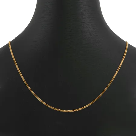 Halskedja Pansar i 18K guld, längre modell, Guldfynd (GHA), längd 70,5 cm, bredd 1,7 mm, fint skick Vikt: 7,8 g