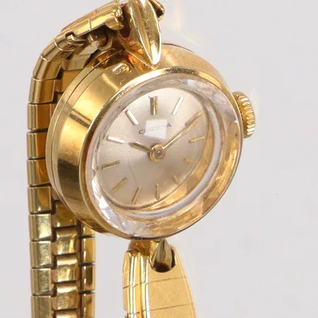 Certina quartz armband i stål Ø17mm boett 1,7g 18K