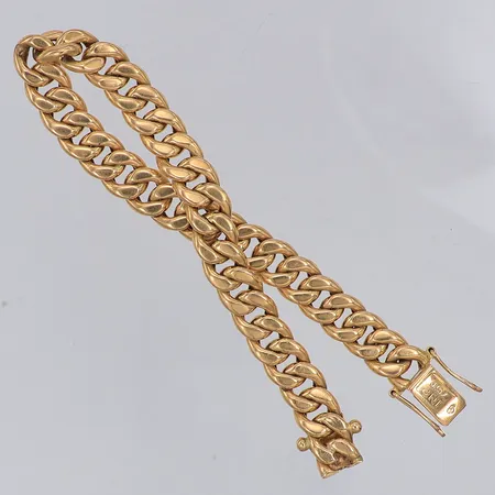 Armband Pansar ihålig Indo Nordic 18,2cm bredd 8mm, 18K Vikt: 15 g