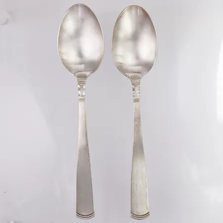 2 matskedar modell Rosenholm GAB längd 18cm, 830/1000 silver Vikt: 81,1 g