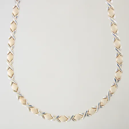 Collier halvstelt GHA längd 43,5cm bredd 5,8mm silver 925/1000 Vikt: 45,6 g
