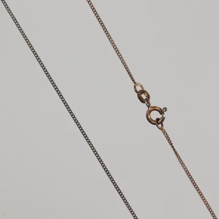 Kedja pansar, 45cm, bredd 1mm, GFAB, 925/1000 silver Vikt: 2 g