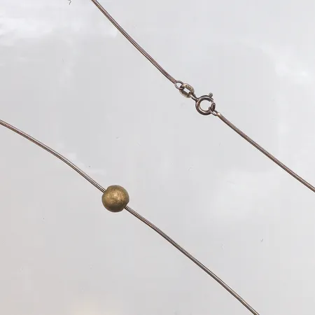 Collier, 40cm, bredd: 1,3mm, 925/1000 silver, Vikt: 5,4 g