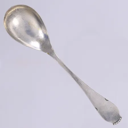 Kompottsked Markströms Uppsala 1938 längd 13,5cm repor silver 830/1000 Vikt: 16,3 g