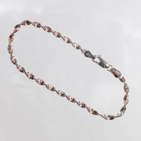 Armband, 19cm, bredd: 3,1mm, Guldfynd, 925/1000 silver Vikt: 3,4 g