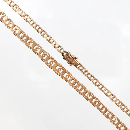 Collier doserad Bismarck, 44cm, bredd: 4,3-7,2mm, 18K Vikt: 17,4 g