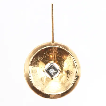 Hänge med vit sten, 35x20mm, Alton, 18K Vikt: 4,1 g