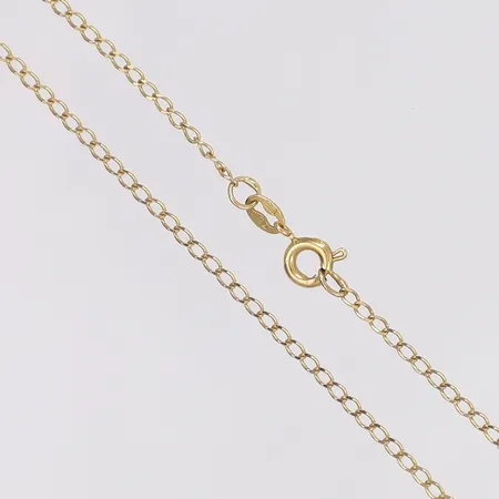 Halskedja pansarlänk längd 50cm bredd 2mm 18K Vikt: 3,1 g