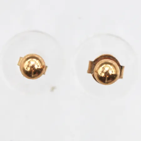 Ett par örhängen kulor, Ø4mm, stift, 18K Vikt: 0,6 g