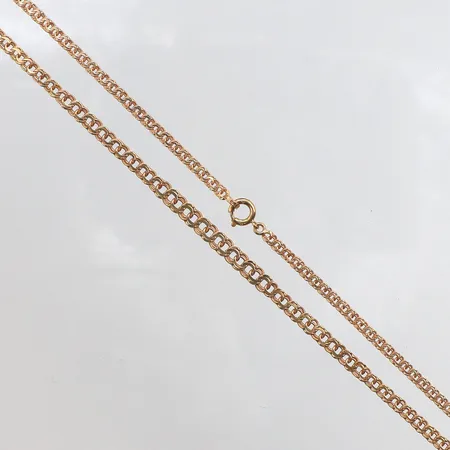 Collier doserad Bismarck, 44,5cm, bredd: 2,5-3,9mm, 18K Vikt: 6,5 g