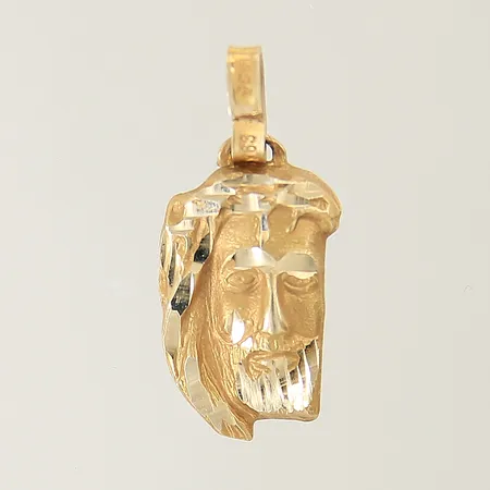 Hänge Jesus 26x12,2mm öppen ögla 14K Vikt: 1,7 g