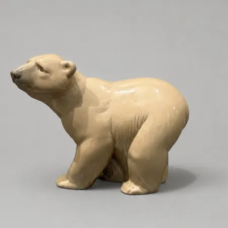 Figurin Lladro, björn, höjd ca 8,5cm, glaserat porslin