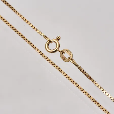 Kedja 38,5cm, Venezia, bredd 1mm, Balestra, 18K, 3,04g.