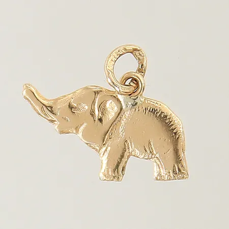 Hänge elefant 12x16mm 18K Vikt: 0,8 g