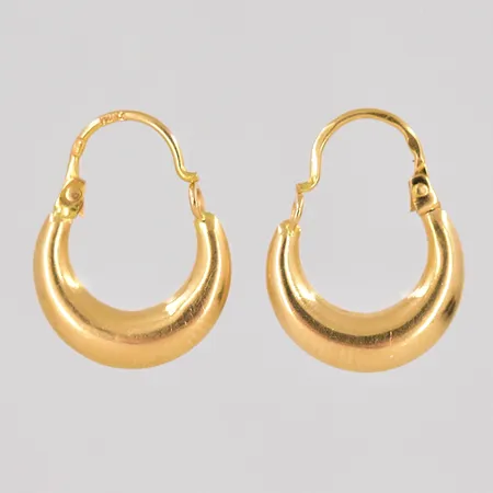 Ett par örhängen Ø 13mm 18K Vikt: 1,2 g