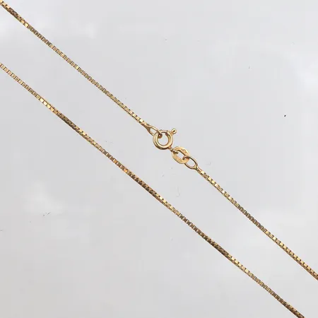 Kedja Venezia 50cm, bredd: 1mm, italienska stämplar, 18K Vikt: 4,4 g