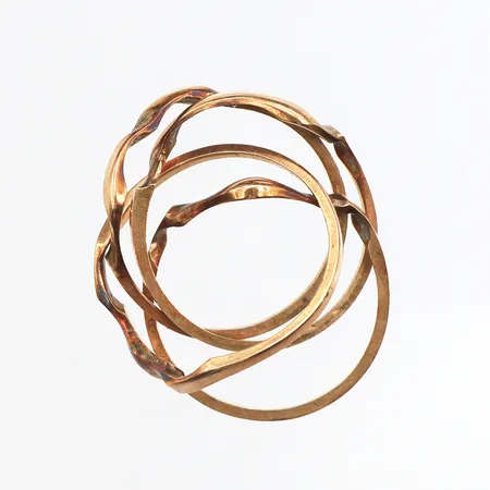 Pusselring, Stl:17¾, bredd: 3,2-8,9mm, 14K Vikt: 4,5 g