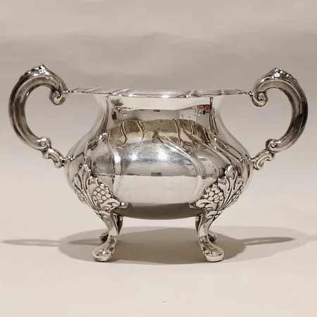 Sockerskål höjd 8cm Ø9cm silver 830/1000 Vikt: 152,9 g