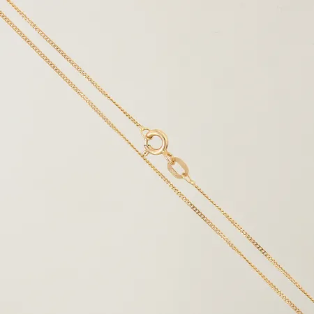 Kedja Pansar GHA längd 45cm bredd 0,9mm 18K Vikt: 1,8 g