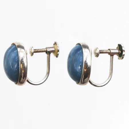 Ett par örhängen med bergslagssten, 15x10,8mm, Nordström Ove Handelsbolag, Skinnskatteberg, 925/1000 silver Vikt: 4,4 g