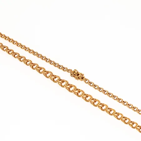 Collier Bismark längd 43 cm bredd 3,8 - 6,5 mm 16,3g 18K.