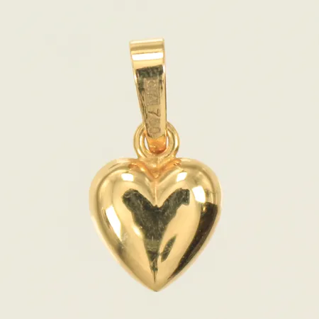 Hänge hjärta,18x6mm inklusive hängöglan, GHA 18K Vikt: 0,3 g
