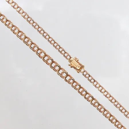 Collier, doserad Bismarck, 42,5cm, bredd: 3,4-5mm, 18K Vikt: 8,5 g
