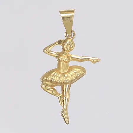Hänge ballerina längd inkl ögla 25mm bredd 15mm 18K Vikt: 0,5 g