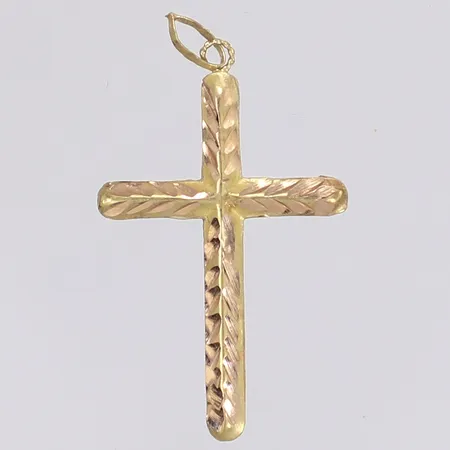 Hänge kors längd inkl ögla 30mm bredd 17mm 18K Vikt: 0,3 g
