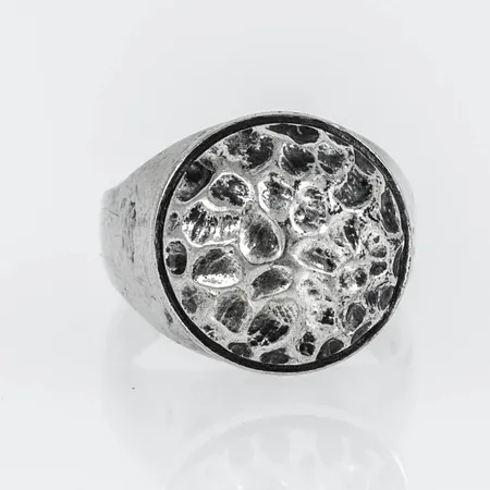 Ring stl:16½ bredd 4,2-15mm, silver 5,3g.