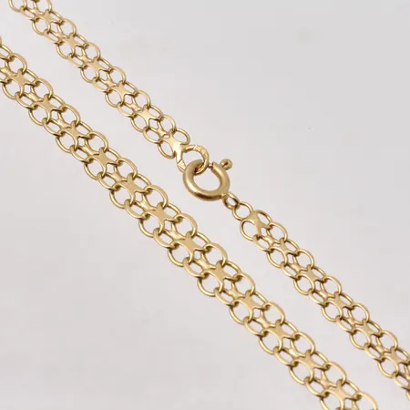 Collier 46cm Xlänk docerat, bredd 4,8-6,5mm, 18K, 11,91g.