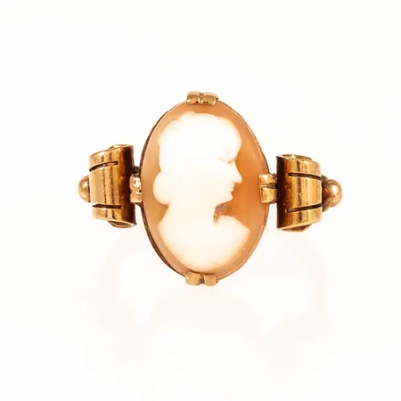 Ring kamé stl:16¼ bredd 2,1 - 15,5 mm 18K 4,0g. 