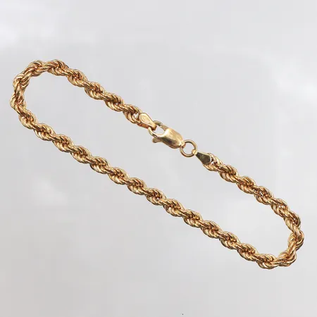 Armband Cordell, 19,5cm, bredd: 4,2mm, ihåliga länkar, 18K Vikt: 5,5 g