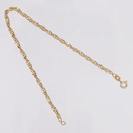 Armband GHA Singapore längd 19cm bredd 2,5mm 18K Vikt: 2,9 g