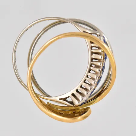 Diverse defekt guld, stenar 18K Vikt: 5,2 g