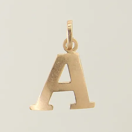 Hänge bokstaven A 19x12mm 18K Vikt: 0,3 g