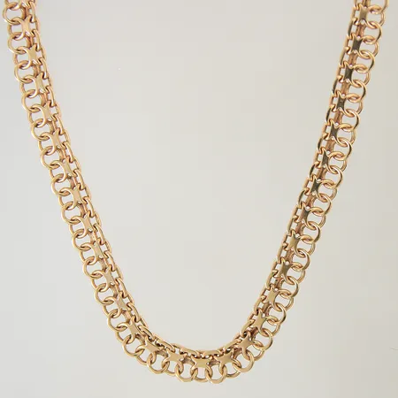 Collier längd 39,5cm bredd 8,7mm 18K Vikt: 40,5 g