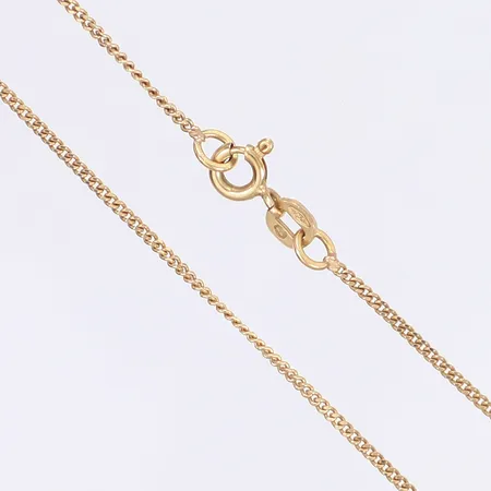 Halskedja Pansar längd 38,5cm bredd 1mm 18K Vikt: 2,4 g