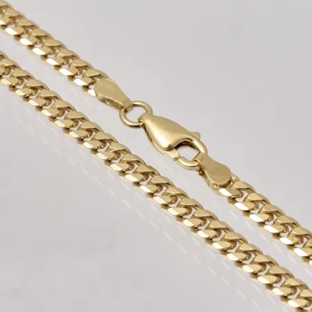 Kedja 60,5cm Pansar bredd 3,8mm, 18K, 37,66g.