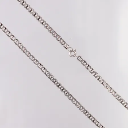 Collier Bismarck längd 43cm bredd ca 5mm, 925/1000 Silver Vikt: 10,9 g