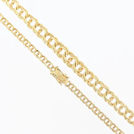 Collier doserad Bismarck 45,5cm, bredd 4-8mm, Antar Guld Ab, köping, 18K. Vikt: 25,4 g