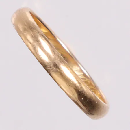 Ring slät stl 17½ bredd 3,0mm, gravyr, 18K Vikt: 2,5 g