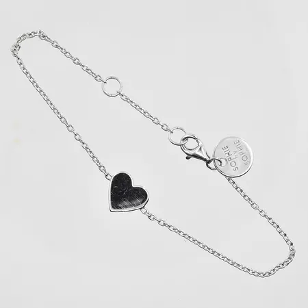 Armband Sophie by Sophie, längd 16½-18½cm, länkesn bredd 1mm, silver 925/1000. Vikt: 2,9 g