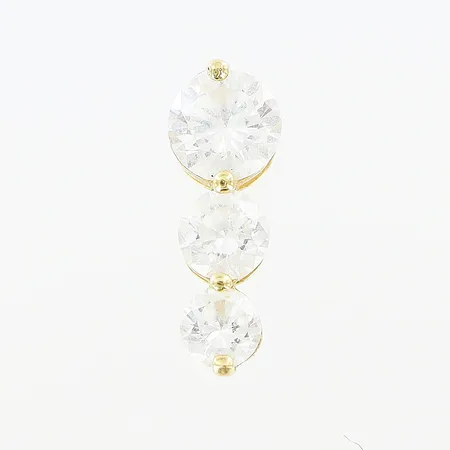 Hänge stenar 4,8x13,5mm, GHA, 18K. Vikt: 0,7 g