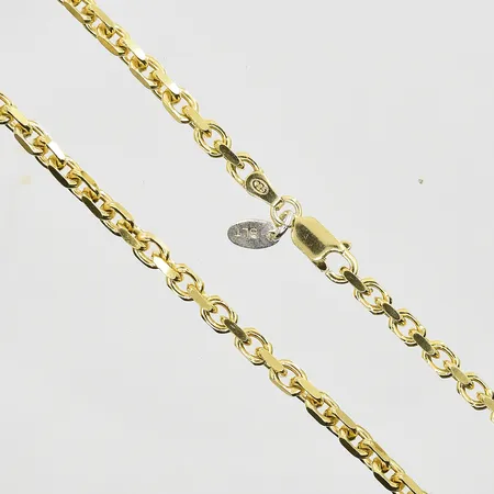 Kedja Ankar längd 54cm, bredd 3mm, förgylld, silver 925/1000. Vikt: 21,4 g