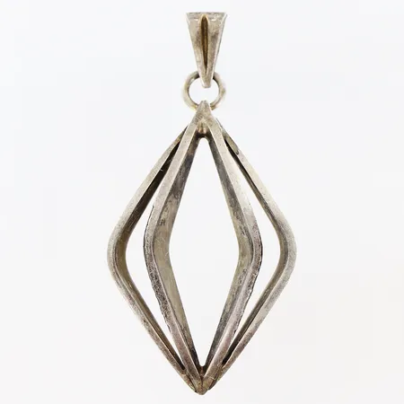 Hänge 52x25mm, stämplad JØ. B, Sterling, 925/1000 silver. Vikt: 8,5 g