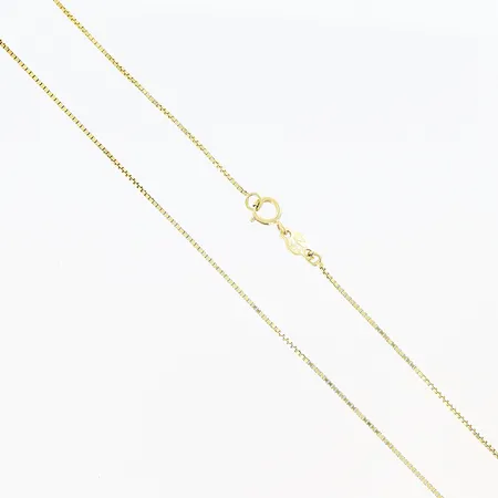 Kedja Venezia längd: 50,5cm, bredd: 0,6mm, 18K. Vikt: 3 g