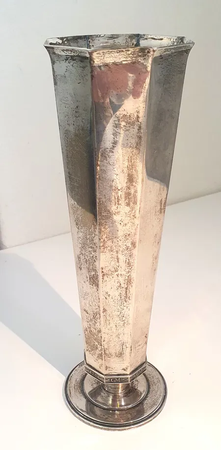 Pokal höjd 22cm sterling silver 925/1000, gravyr, Vikt: 340 g